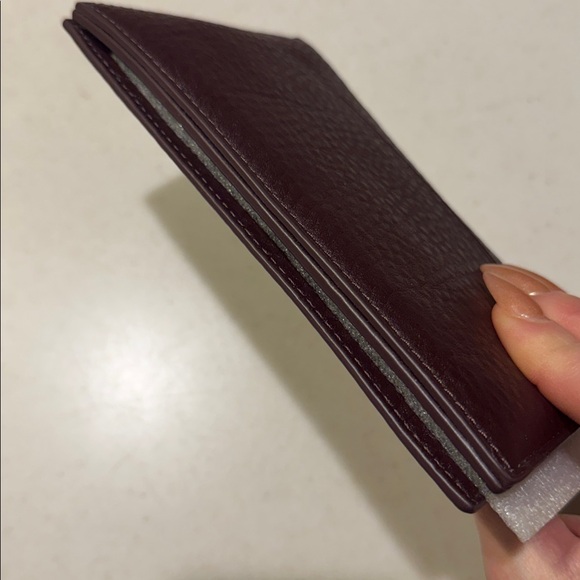 Dagne Dover Oxblood Leather Accordion Wallet - Picture 4 of 5